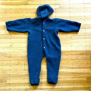 Siskin Mama Owl merino wool suit blue